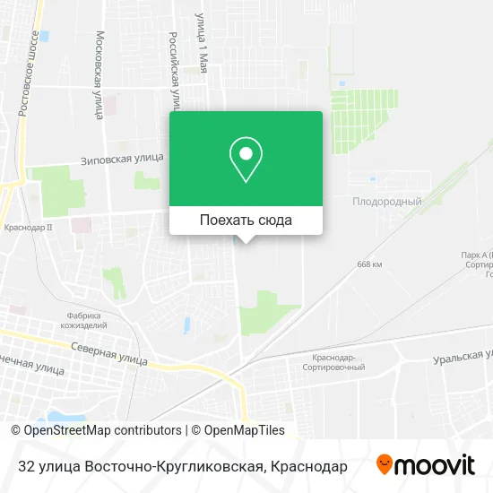 Карта 32 улица Восточно-Кругликовская