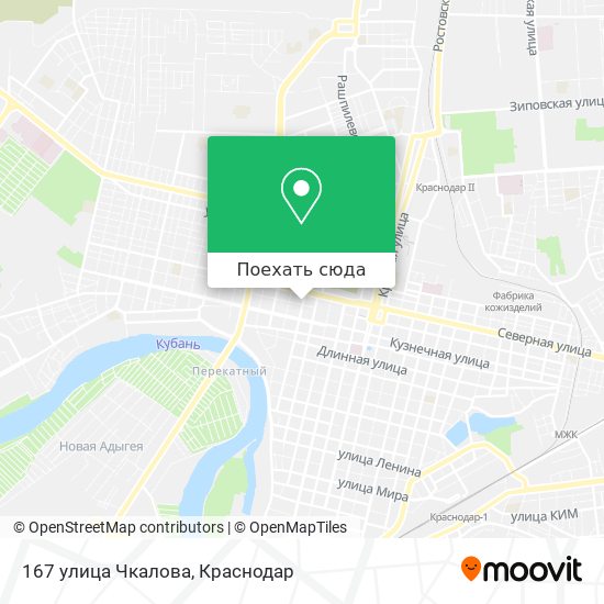 Карта 167 улица Чкалова