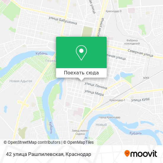 Карта 42 улица Рашпилевская