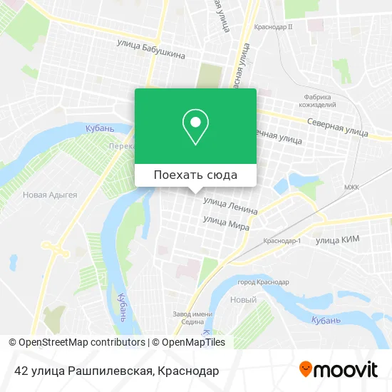 Карта 42 улица Рашпилевская