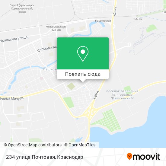 Карта 234 улица Почтовая