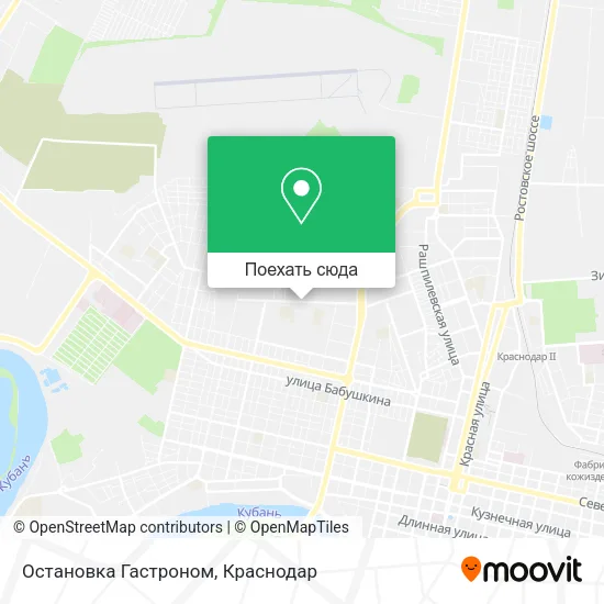 Карта Остановка Гастроном