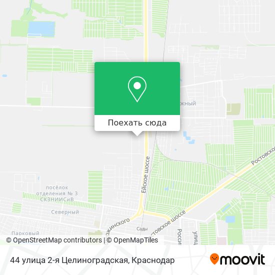 Карта 44 улица 2-я Целиноградская