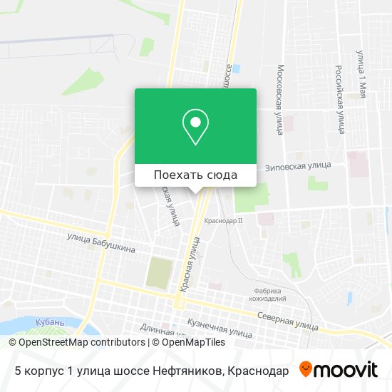 Карта 5 корпус 1 улица шоссе Нефтяников