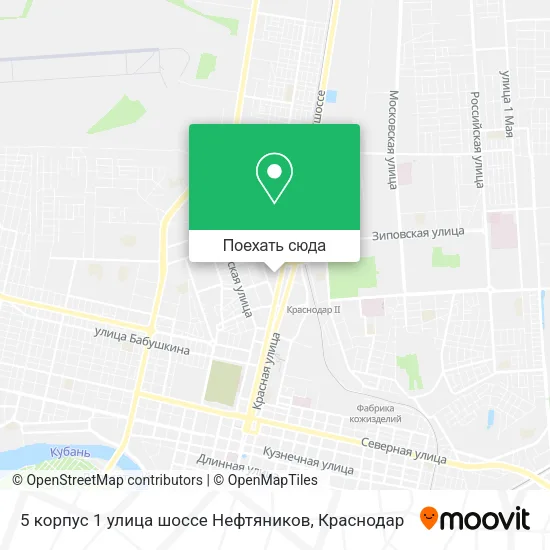 Карта 5 корпус 1 улица шоссе Нефтяников