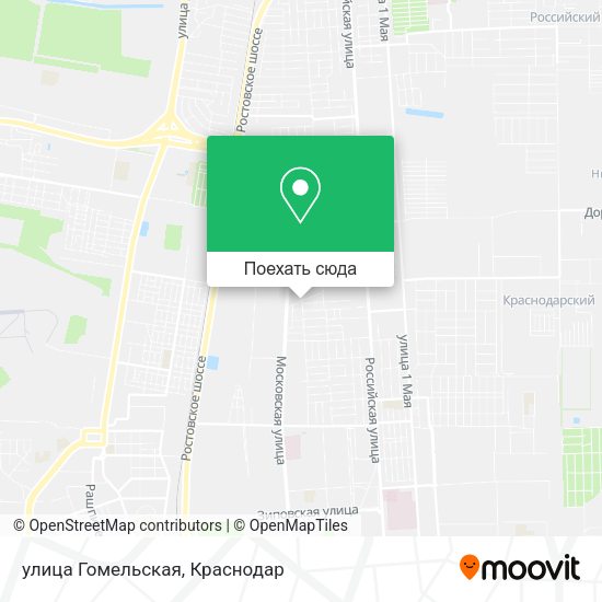 Карта улица Гомельская