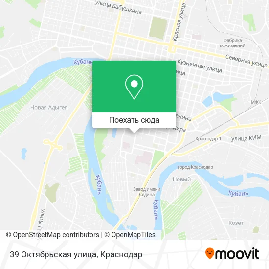 Карта 39 Октябрьская улица