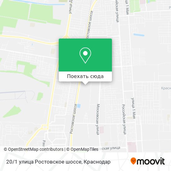 Карта 20/1 улица Ростовское шоссе