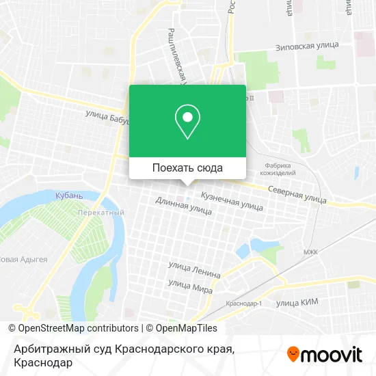 Карта Арбитражный суд Краснодарского края