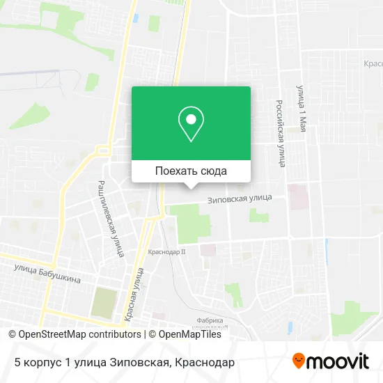 Карта 5 корпус 1 улица Зиповская