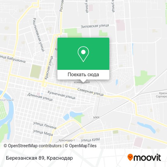 Карта Березанская 89