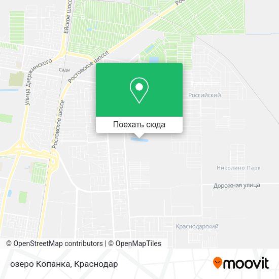 Карта озеро Копанка