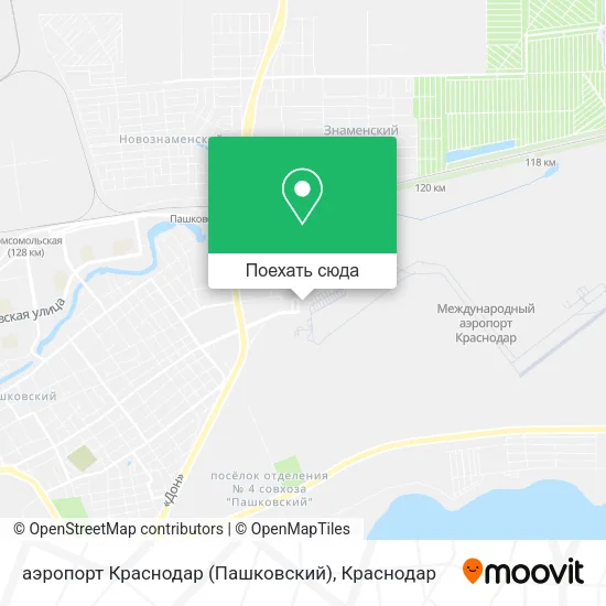 Карта аэропорт Краснодар (Пашковский)