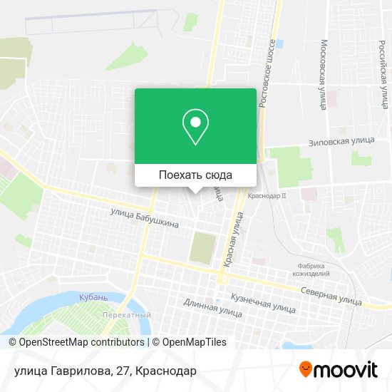 Карта улица Гаврилова, 27