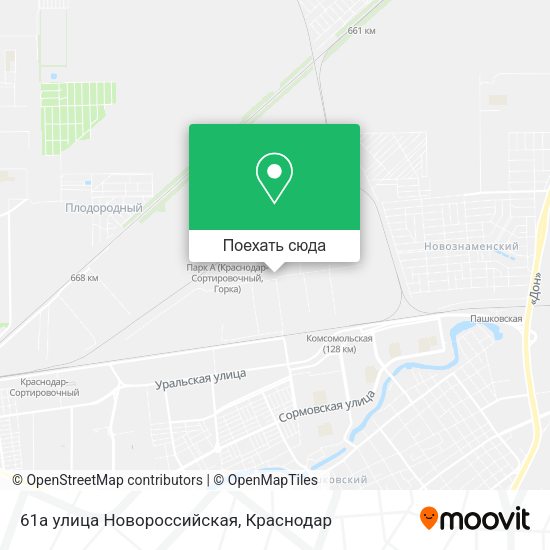 Карта 61а улица Новороссийская