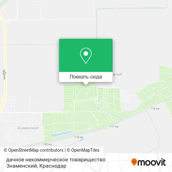Карта дачное некоммерческое товарищество Знаменский