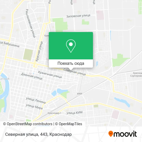 Карта Северная улица, 443