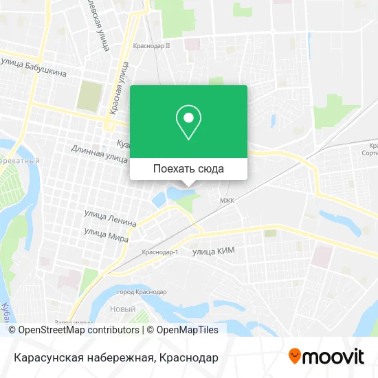 Карта Карасунская набережная