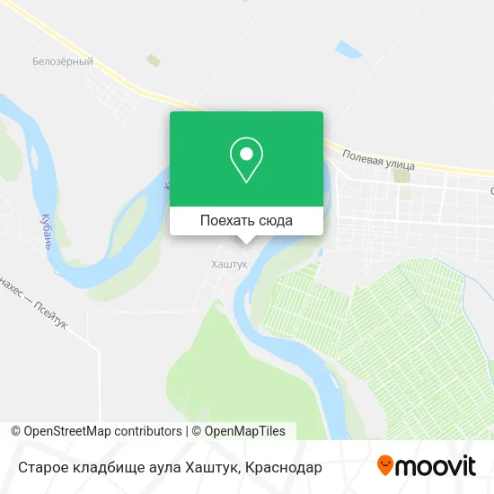 Карта Старое кладбище аула Хаштук