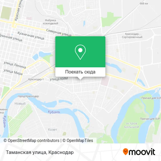 Карта Таманская улица