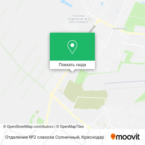 Карта Отделение №2 совхоза Солнечный