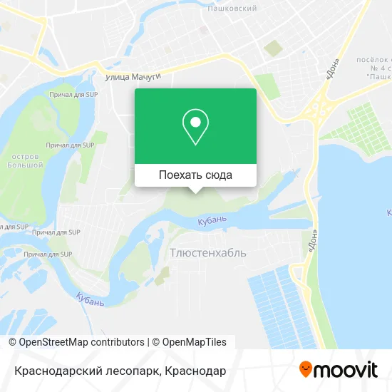 Карта Краснодарский лесопарк