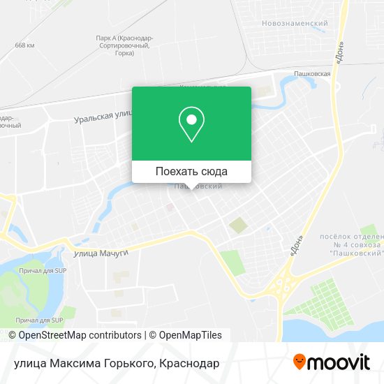 Карта улица Максима Горького