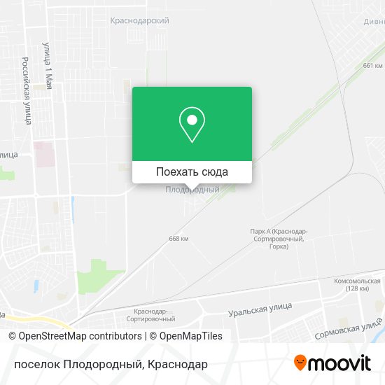 Карта поселок Плодородный
