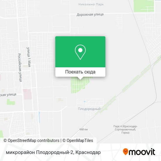 Карта микрорайон Плодородный-2
