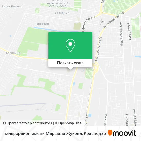 Карта микрорайон имени Маршала Жукова