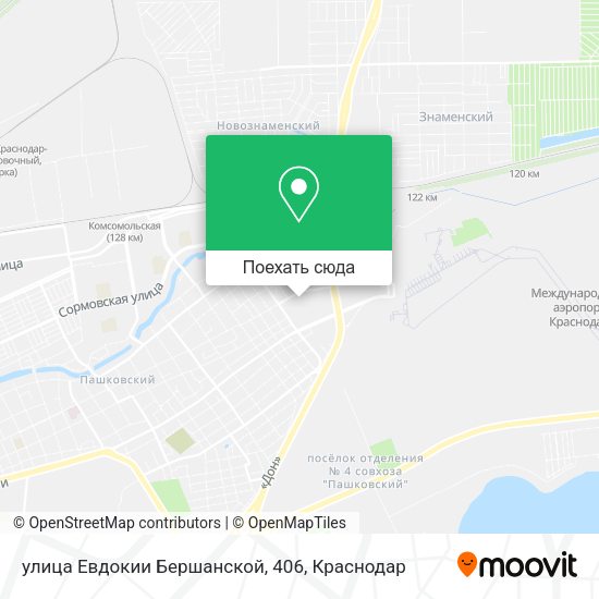 Карта улица Евдокии Бершанской, 406