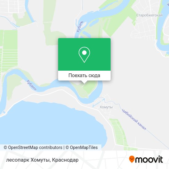 Карта лесопарк Хомуты