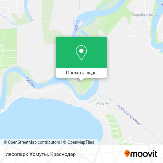 Карта лесопарк Хомуты