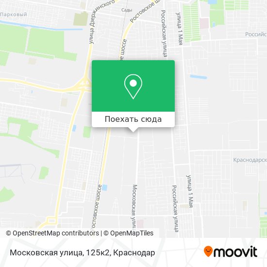 Карта Московская улица, 125к2