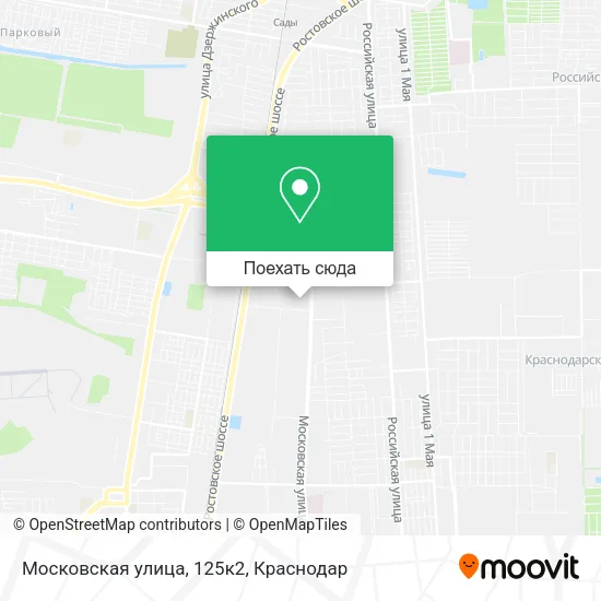 Карта Московская улица, 125к2