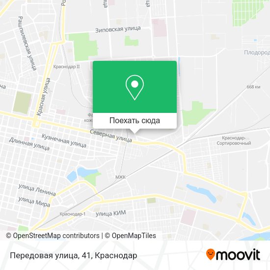 Карта Передовая улица, 41
