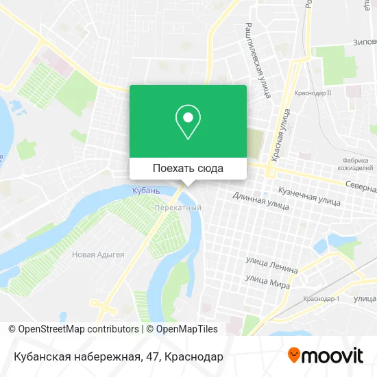 Карта Кубанская набережная, 47
