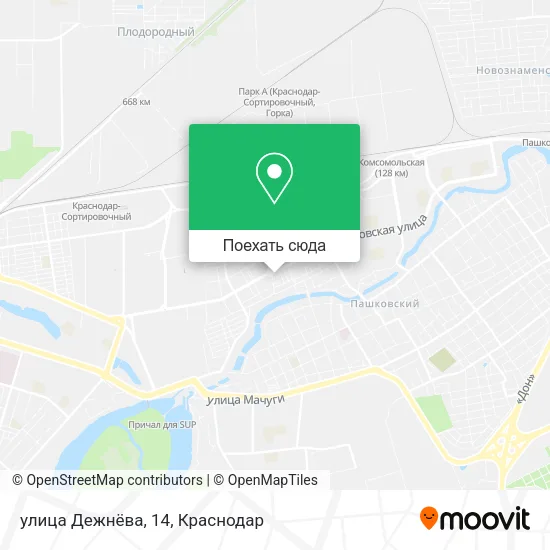 Карта улица Дежнёва, 14