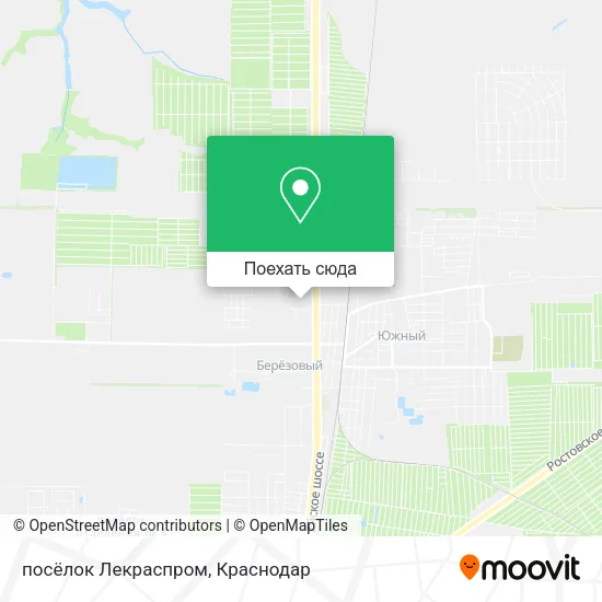 Карта посёлок Лекраспром