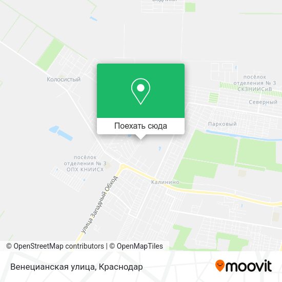 Карта Венецианская улица