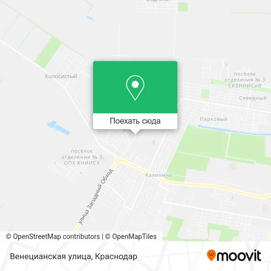 Карта Венецианская улица