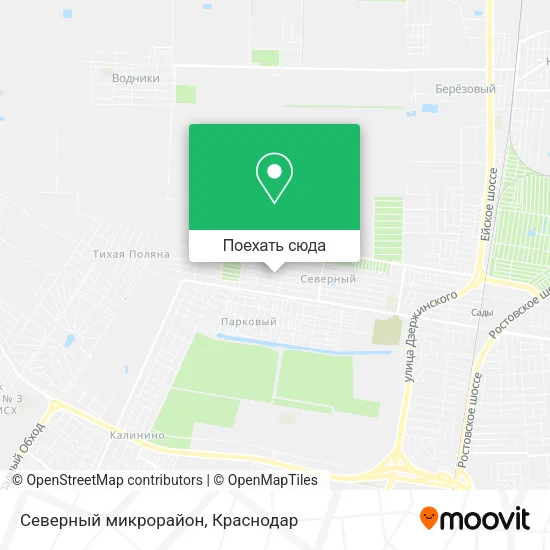 Карта Северный микрорайон