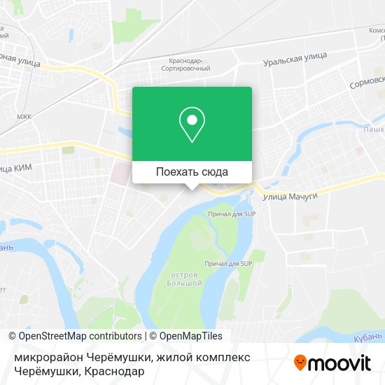Карта микрорайон Черёмушки, жилой комплекс Черёмушки