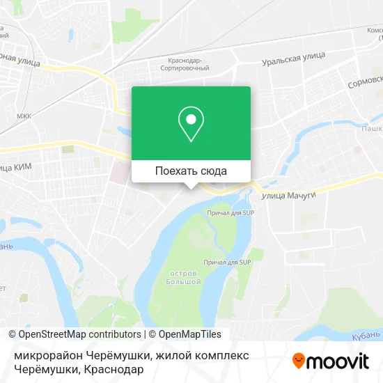 Карта микрорайон Черёмушки, жилой комплекс Черёмушки