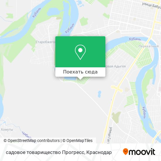 Карта садовое товарищество Прогресс