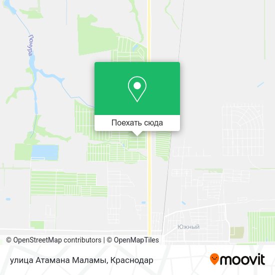 Карта улица Атамана Маламы