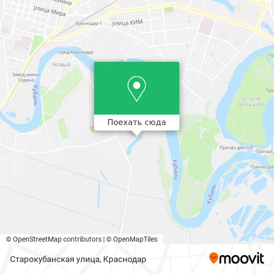 Карта Старокубанская улица