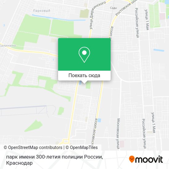 Карта парк имени 300-летия полиции России