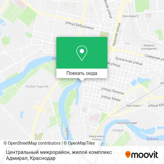 Карта Центральный микрорайон, жилой комплекс Адмирал
