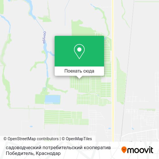 Карта cадоводческий потребительский кооператив Победитель